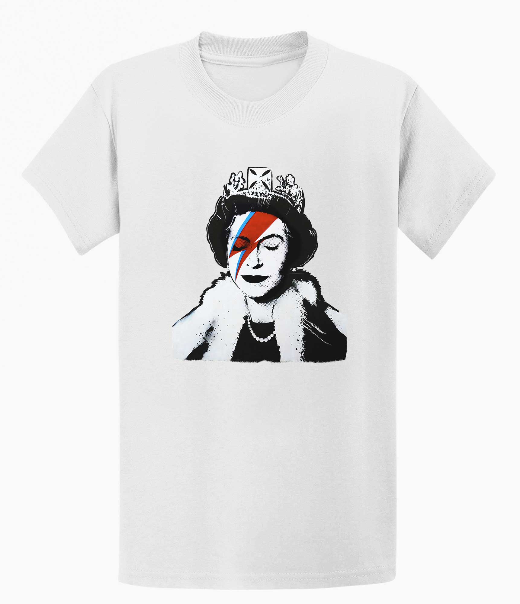 Image of Banksy Unisex T-Shirt - Queen Elizabeth Banksy-Apparel